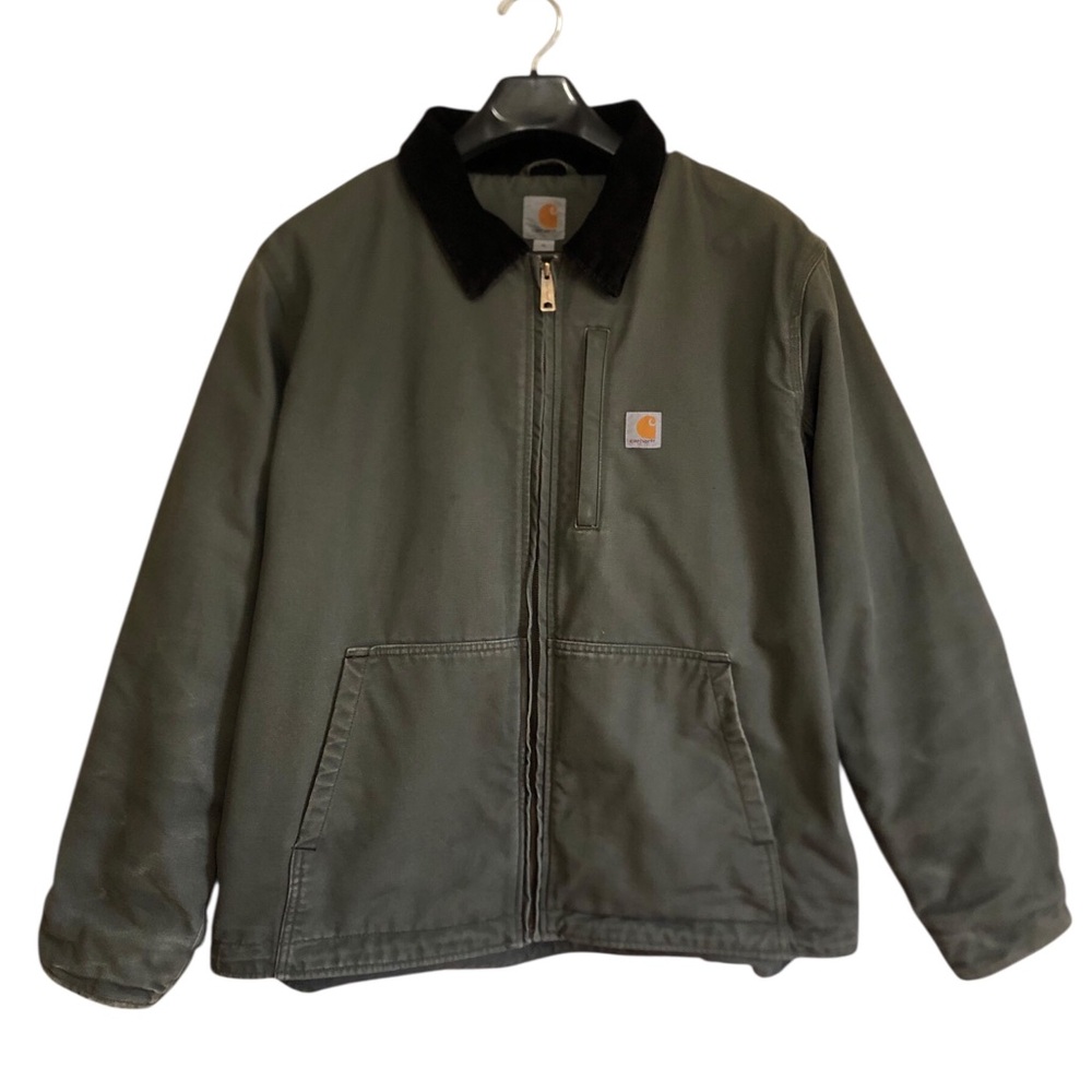 Carhartt Full Swing Armstrong Men’s Jacket Moss Green Canvas Distressed Men’s XL